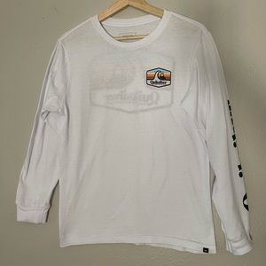 NWOT Young Mens large long sleeve quicksilver shirt